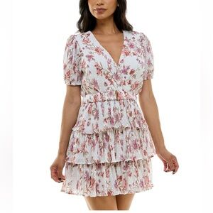 B Darlin Juniors' Tiered Ruffled Fit & Flare Dress 👗